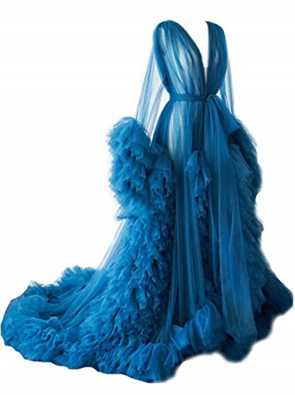 Robes de maternité, peignoirs longs en tulle pour femmes, robes de chambre pour séances photo, anniversaires, robes de mariée sexy et moelleuses, vêtements de nuit pour fêtes, robes sur mesure 2021