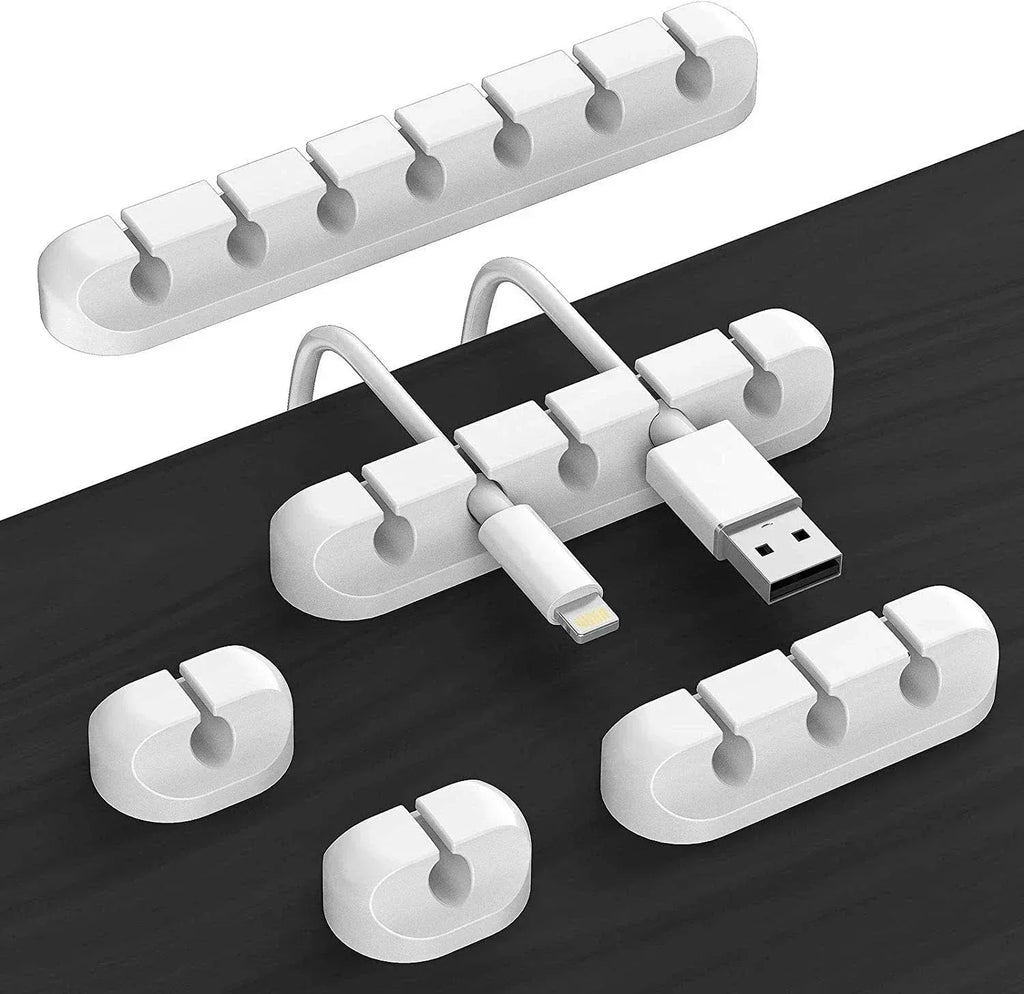 Enrouleur de câble USB en Silicone, organisateur de fil de câble, Clips de gestion auto-adhésifs pour souris, clavier, casque, pour iPhone Huawei