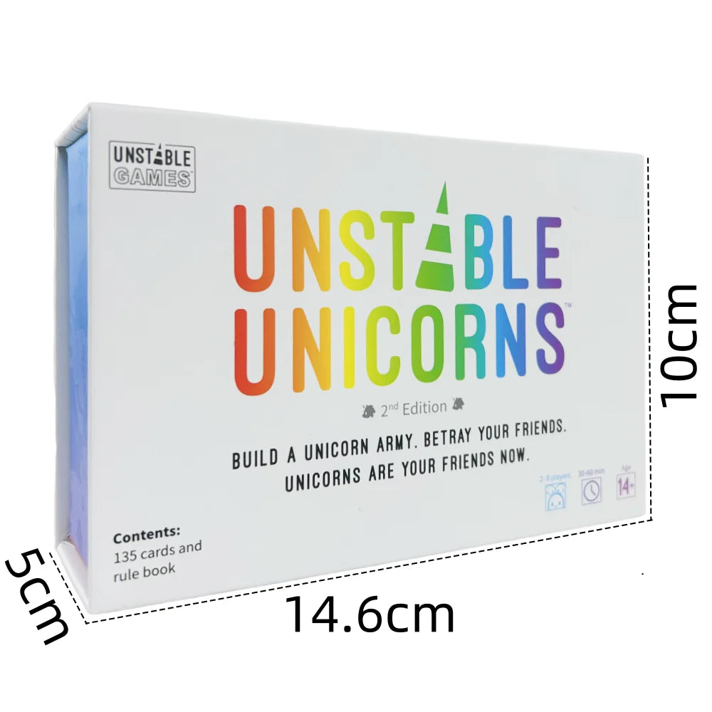 Petits Dinosaures Joyeux Licorne Anglais Échecs et Cartes Stratégie Dangers Jeu de Plateau Cartes