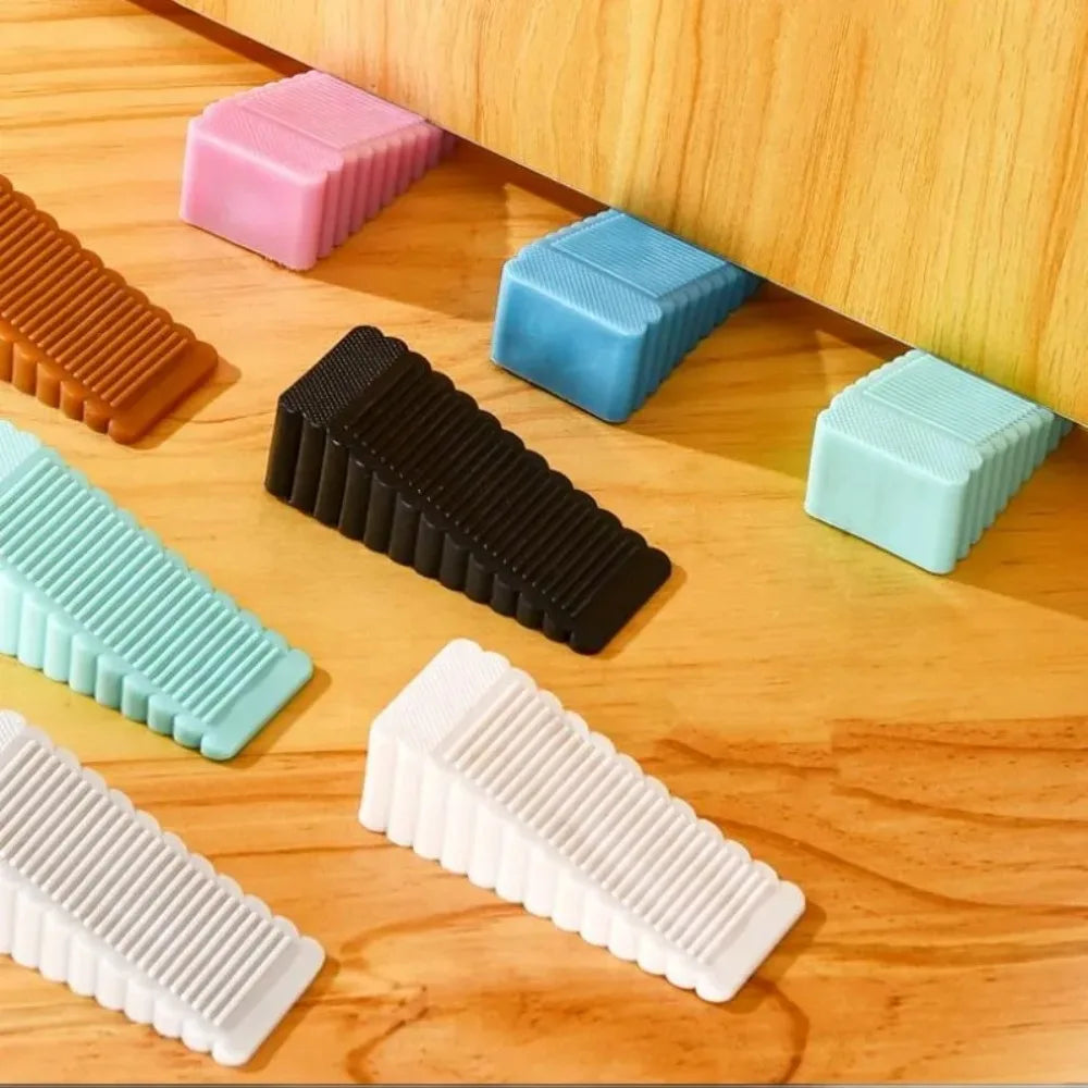 Butoirs de porte en Silicone de sécurité, bloc de retenue de porte à cale, arrêt Anti-collision pour porte de bureau et de maison