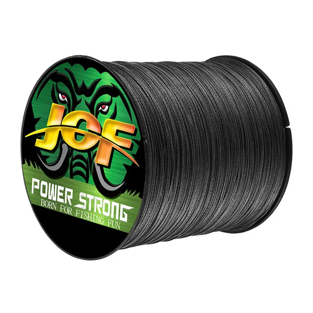 Ligne de pêche JOF 4 brins 300/100 m tressée en PE, ligne de pêche résistante multifilament durable, outil