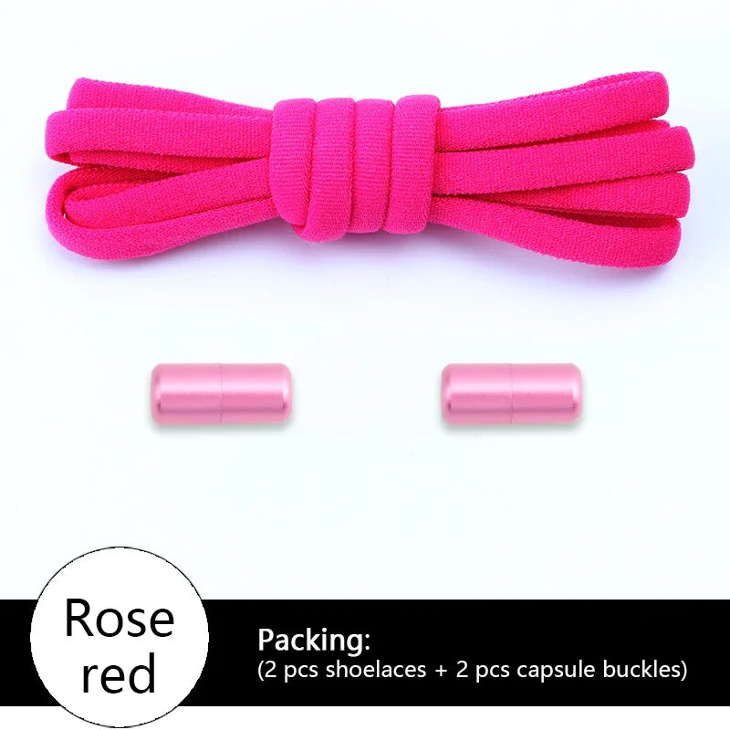 NOUVELLES Options colorées lacets élastiques baskets sans cravate lacet pour sport lacets ronds sans attaches enfants adultes chaussures accessoires