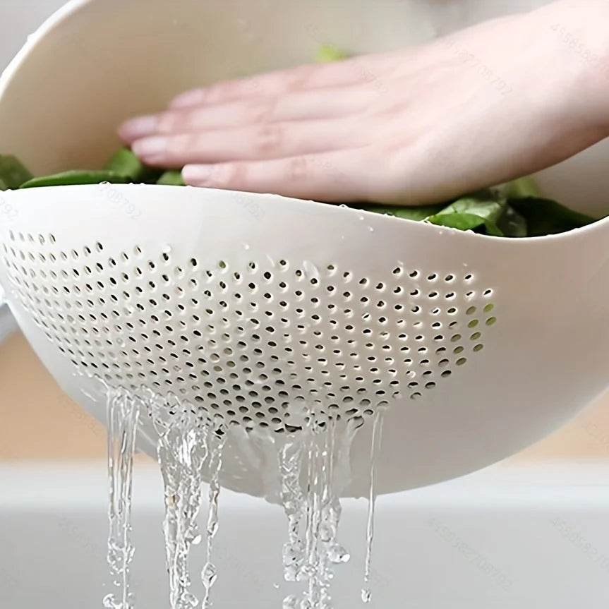 1 panier égouttoir à riz, filtre à riz, passoire pour égouttage de fruits et légumes, ustensiles de cuisine, petit outil multifonction