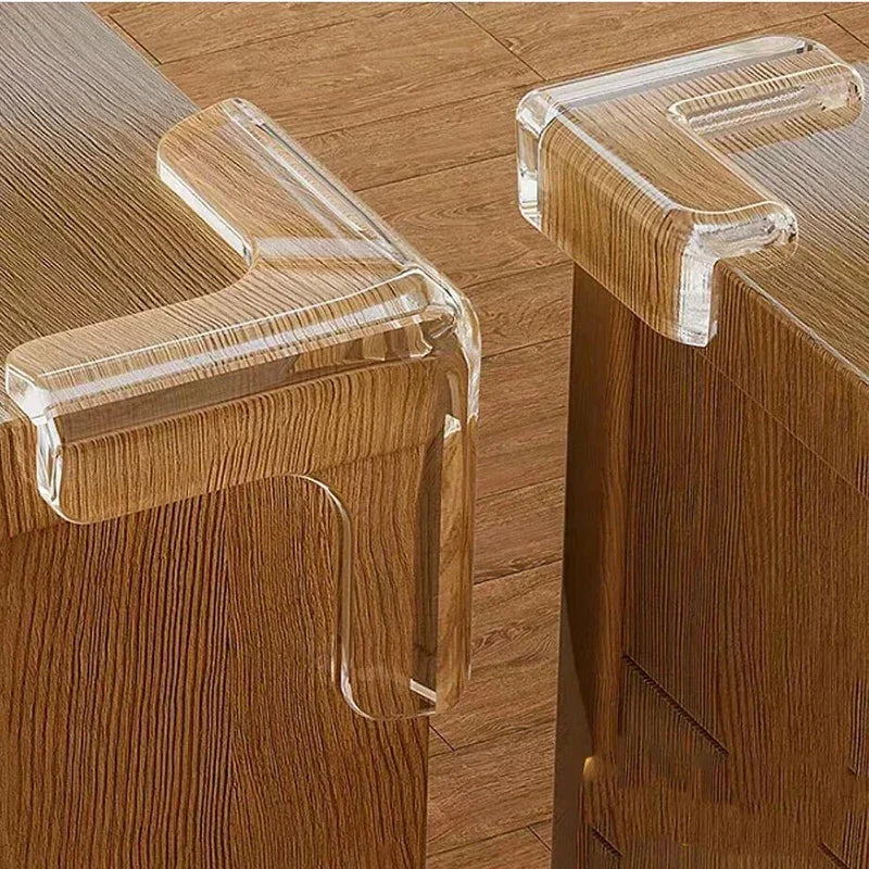 Protecteur d'angle transparent Anti-collision pour Table basse, revêtement d'angle doux pour enfants, décor de salon, 4 à 10 pièces