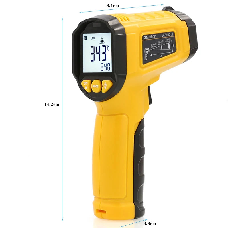 TS380 Infrared Non-Contact Thermometer Handheld Industrial High-Precision Electronic Temperature Gauge TS600