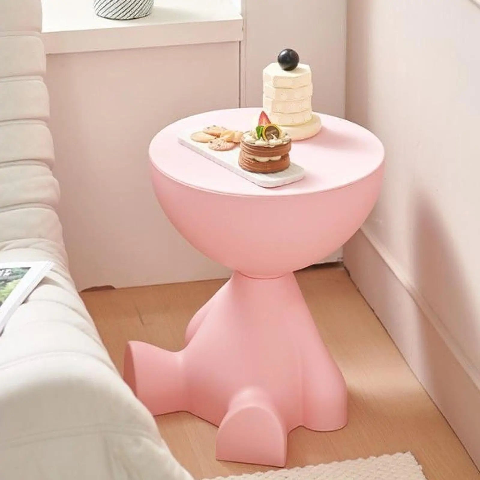 Table d'appoint créative, table de chevet plate, étagère latérale pour canapé, chambre, balcon, mini-table mobile, petite table pour appartement, thé