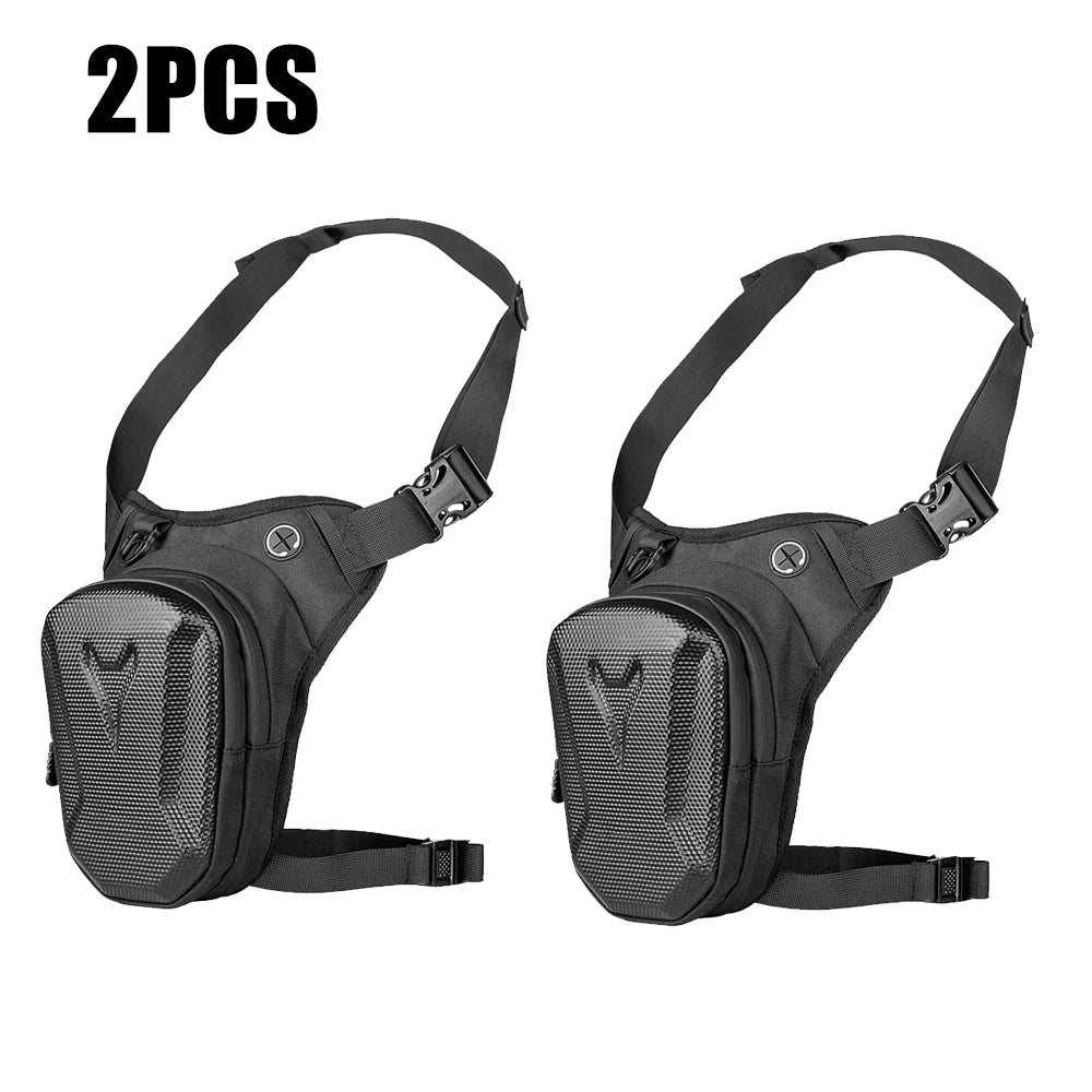 Sacoche de jambe pour homme, idéale pour la moto, le camping, les loisirs, les voyages, la randonnée, l'alpinisme et les activités de plein air. Sacoche de ceinture imperméable avec poche