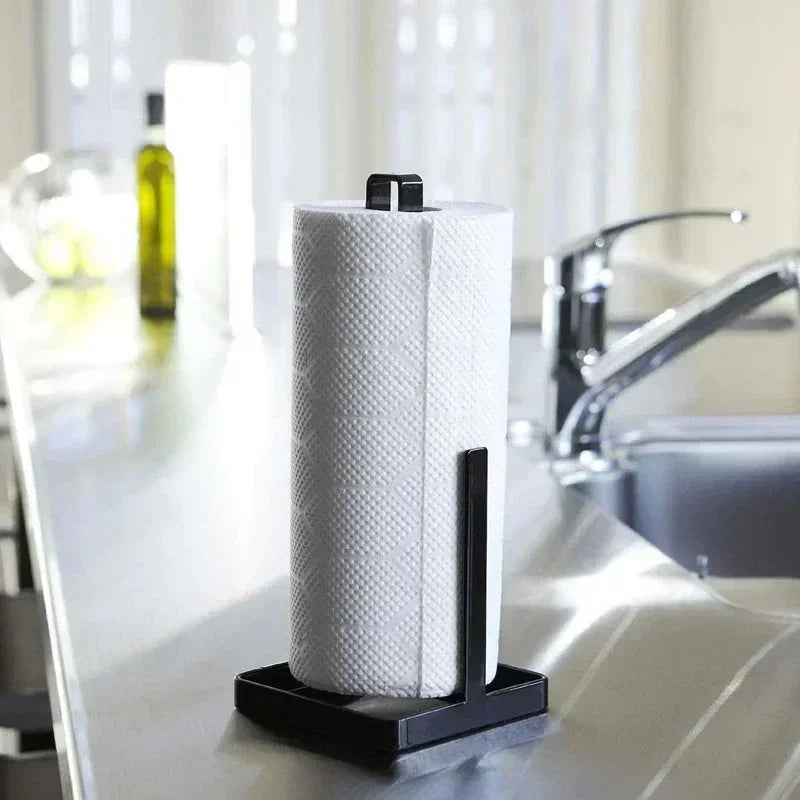 Porte-rouleau de papier toilette en métal pour la cuisine, outils portables, porte-rouleau d'essuie-tout, présentoir à mouchoirs en papier argenté, rangement pour la maison