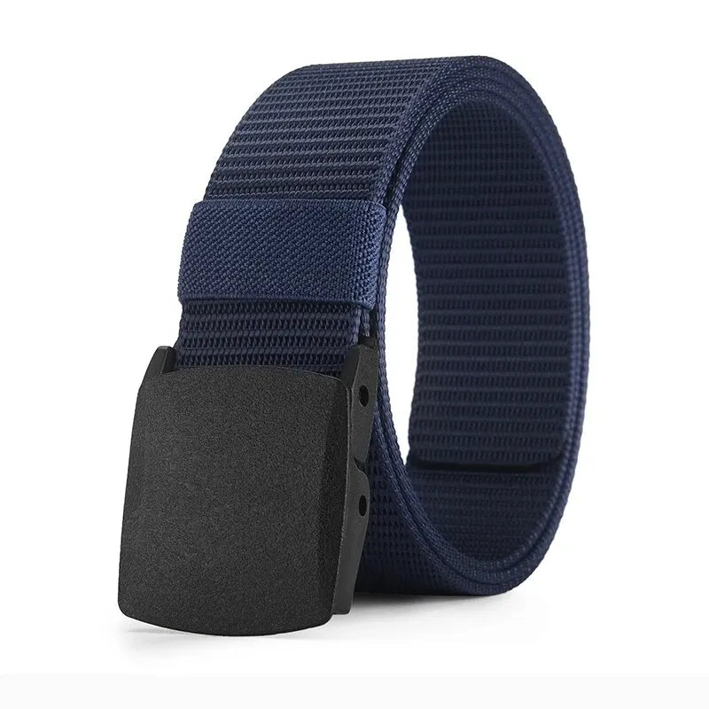 Ceinture pour hommes en plein air décontracté toile ceinture métal gratuit formation Nylon ceinture tactique avec pantalon jean ceinture sport ceintures pour hommes femmes