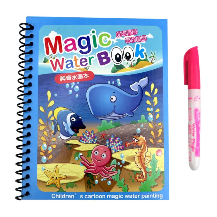 Hot Sale Reusable Magic Water Drawing Coloring Book Kids Sensory Early Education For Children Birthday Gift Montessori Toys