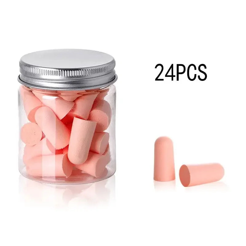 Bouchons d'oreilles en mousse, Type balle, Anti-bruit, pour dormir, multicolore, 24/60/120 pièces