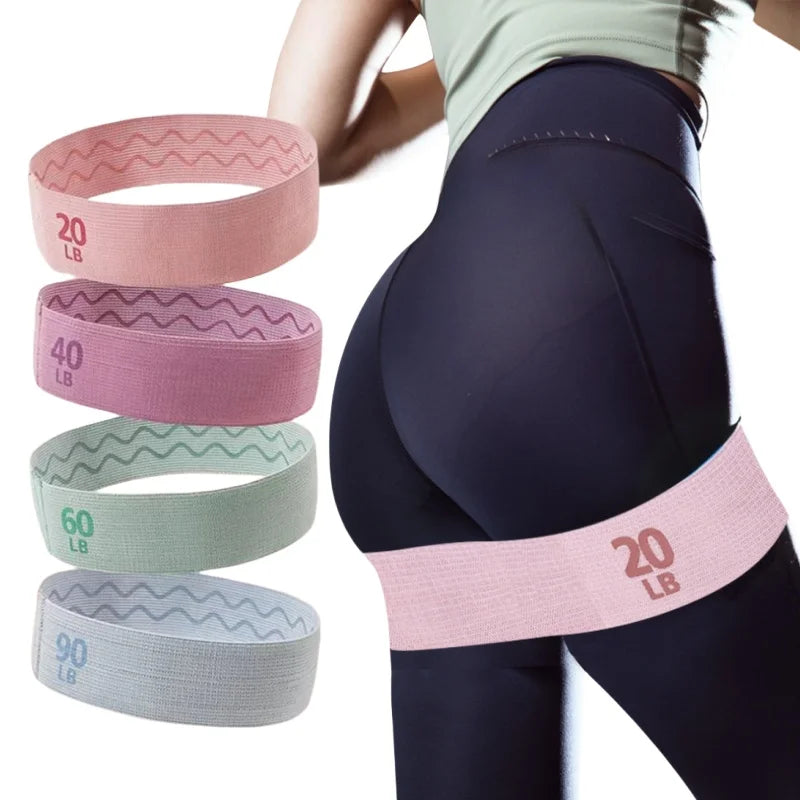Bandes élastiques de résistance pour fessiers 2025, bandes antidérapantes pour squats, bandes élastiques portables pour fessiers et cuisses, équipement de yoga et de gym