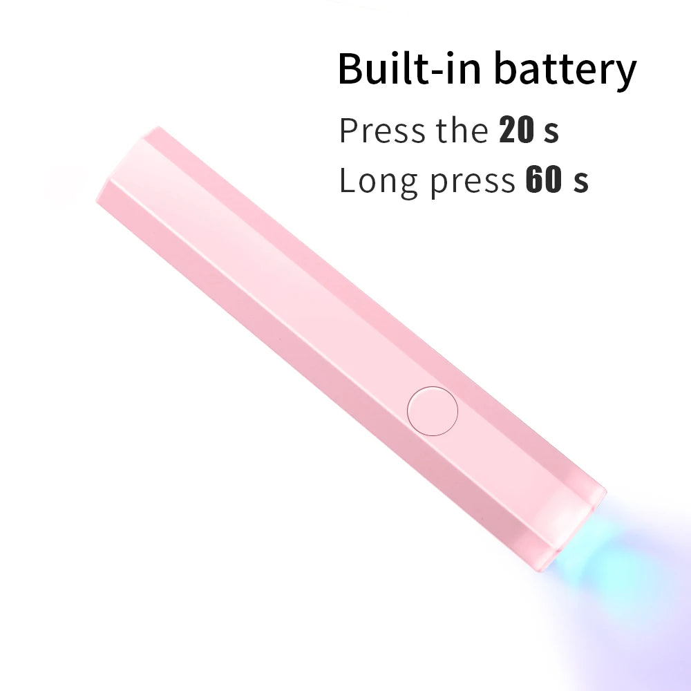 LINMANDA Rechargeable Mini UV LED Nail Lamp Handheld Nail Drying Lamp  For Curing All Gel Polish Nail Dryer Machine UV Light