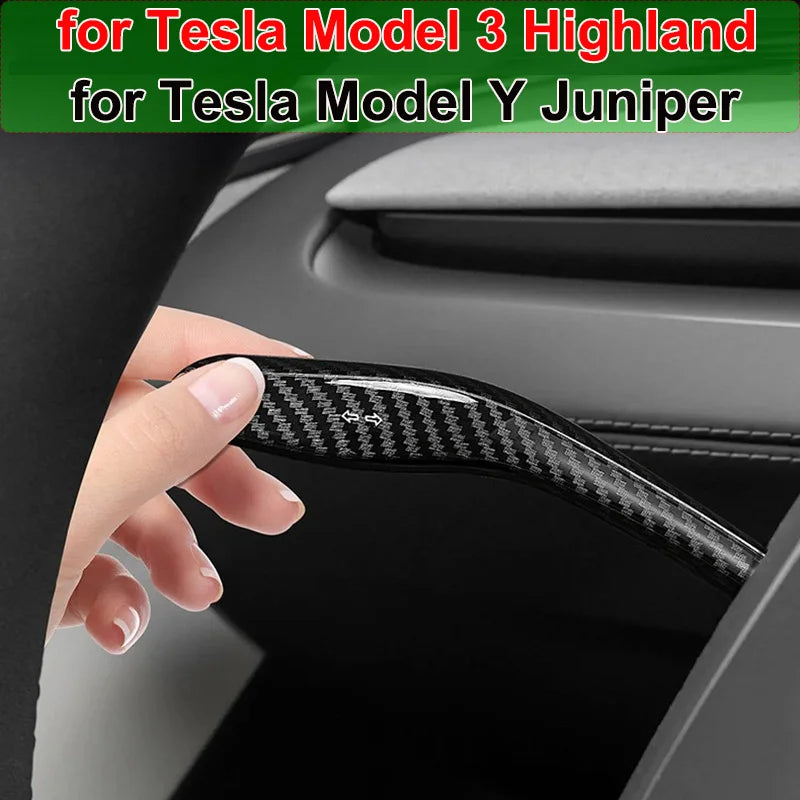 Couvercle de changement de vitesse pour volant Tesla Model Y 2025, Protection de la poignée, levier de vitesse, coque de palette, modèle 3, accessoires Highland