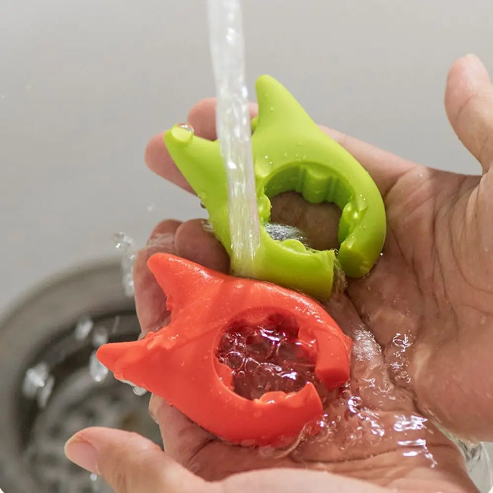 Pinces de rangement multifonctionnelles en silicone pour casseroles, poêles, cuillères, louches et spatules