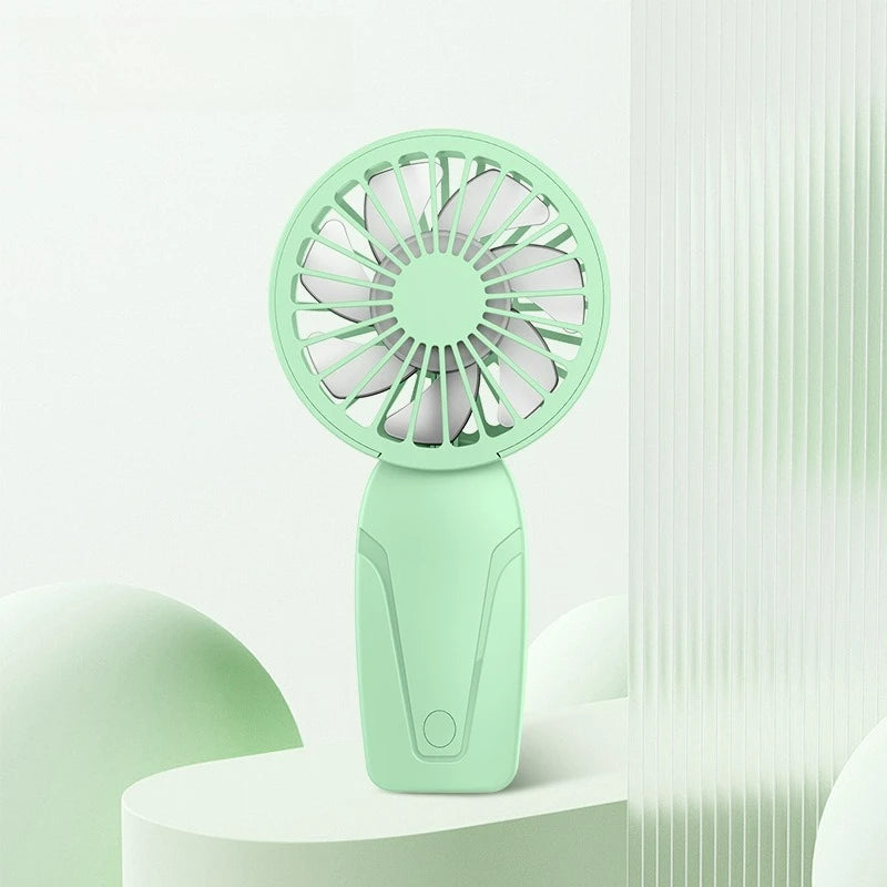 2026 New Model Noise Free Rechargeable Mini Fan for Silent Cooling Experience Lightweight Portable Mini Pocket Fan White Fan