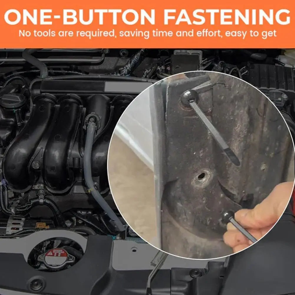 Boucle d'attache de câble universelle en Nylon, support d'attaches à fermeture éclair robuste avec conception de broches et de boutons, attaches de câble en plastique, attaches d'outils pour carrosserie de voiture