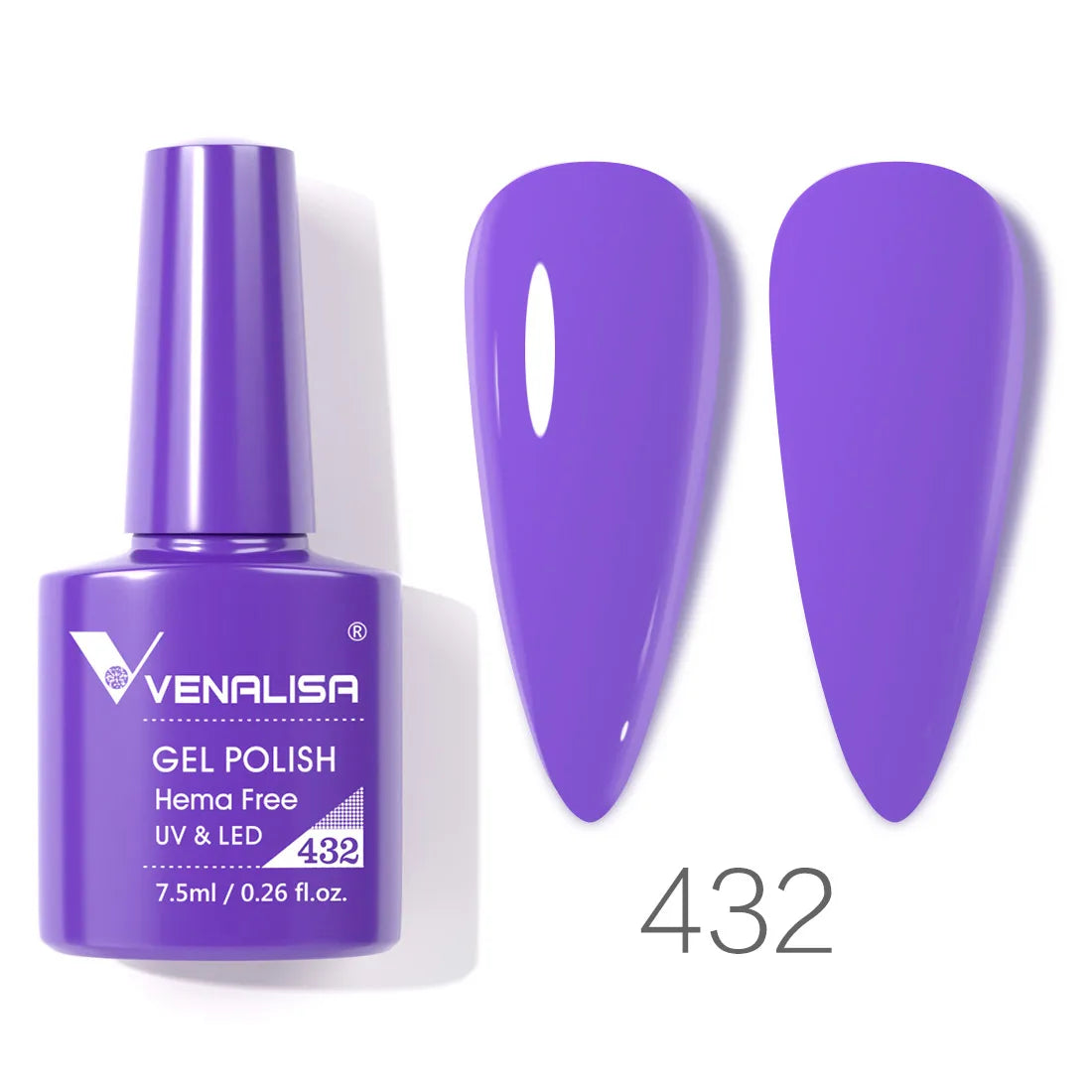 Vernis à ongles gel Venalisa 7,5 ml SANS HEMA, semi-permanent, UV/LED, couvrance totale, texture ultra-douce, manucure sublime