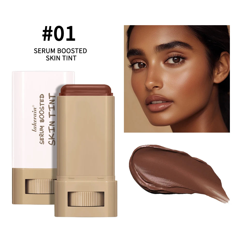 Bâton de teinte pour la peau, sérum teinté solide, imperméable, nourrissant, fond de teint, baume pour le visage, maquillage