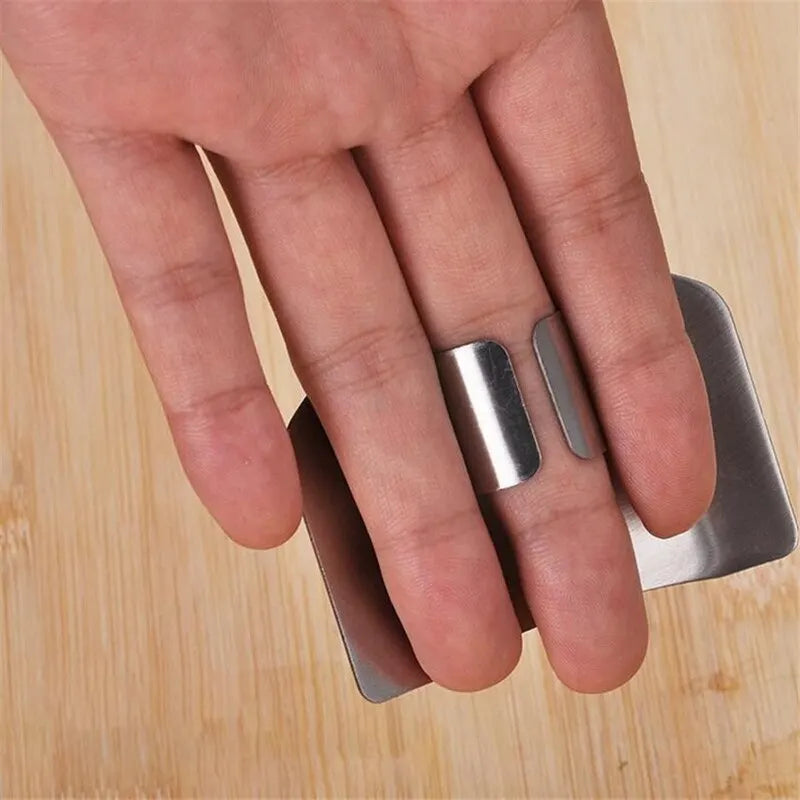 Protège-doigts en acier inoxydable pour protéger les doigts et les mains contre les coupures de couteau, accessoire pour couteaux de cuisine