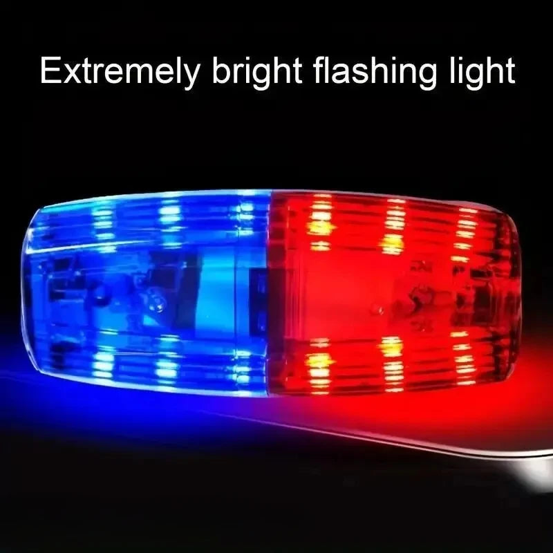 Rouge bleu LED épaule voyant d'avertissement Police épaule pince lumière assainissement travailleur Signal lampe stroboscopique sécurité patrouille alarme Flash