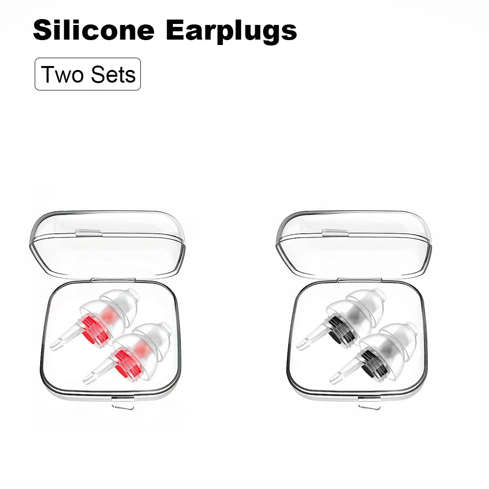 HUAK 2 ensembles de bouchons d'oreilles pour moto – Silicone haute fidélité réutilisables, étanche IPX8 pour la natation et les voyages