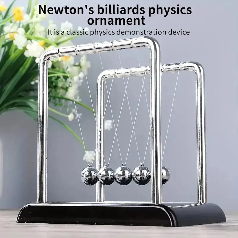 Newton's Cradle Balance boule en acier, fournitures d'enseignement, pendule scientifique physique, jouets de bureau, anti-Stress, cadeaux, décoration de la maison