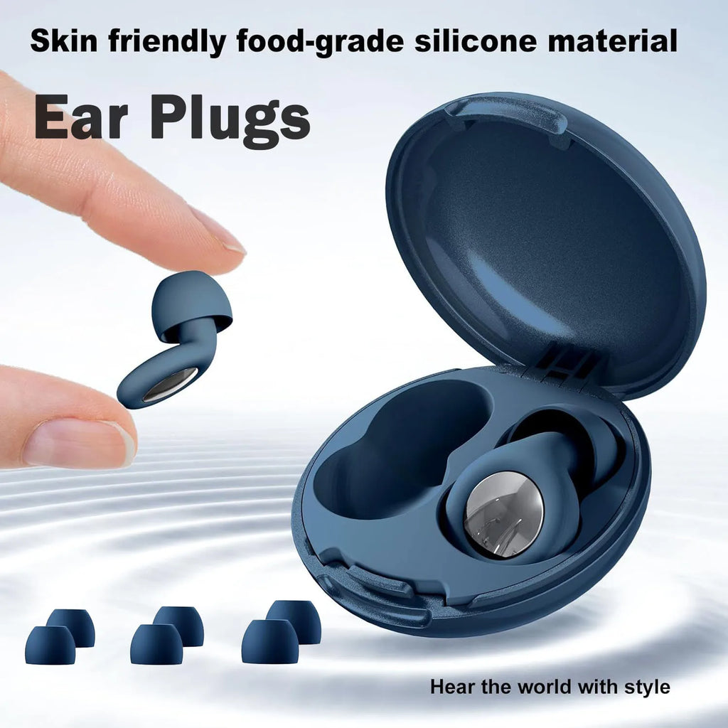 Bouchons d'oreille en silicone Eayburst pour la protection auditive anti-bruit du sommeil, bouchons d'oreille réutilisables pour les concerts de sommeil, les études de travail