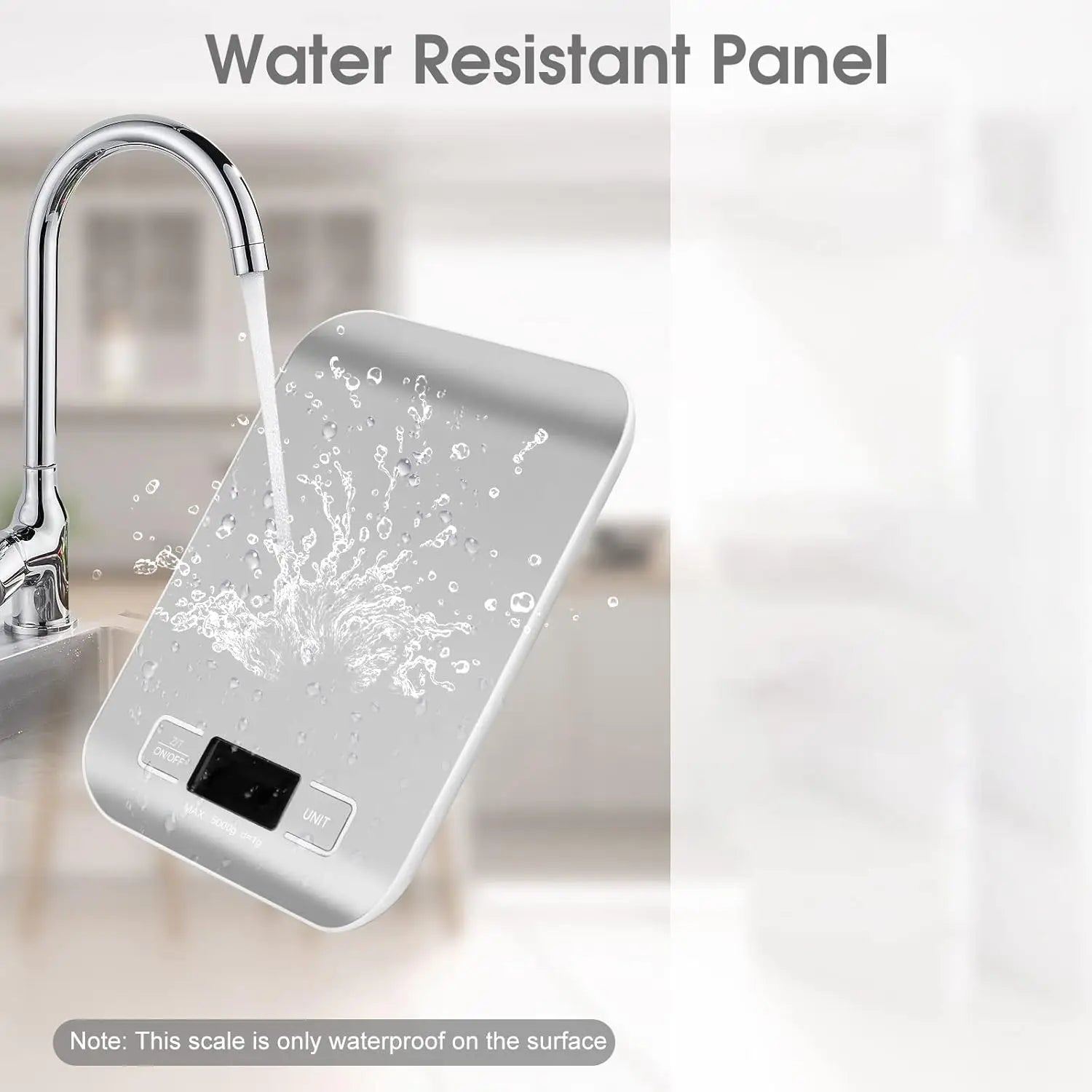 Balance de cuisine 10 kg, balance de cuisine numérique avec fonction de tare, balance électronique de préparation du café, écran LCD en acier inoxydable