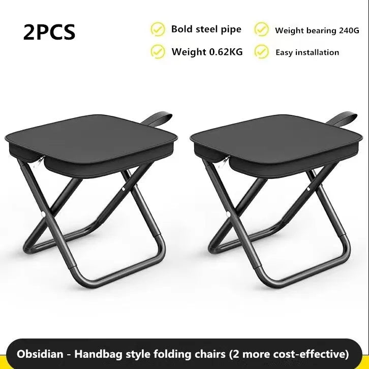 Chaise pliante multifonctionnelle portable pour pique-nique et camping, tabouret de pêche ultra-léger, tabouret de voyage, accessoires de pêche