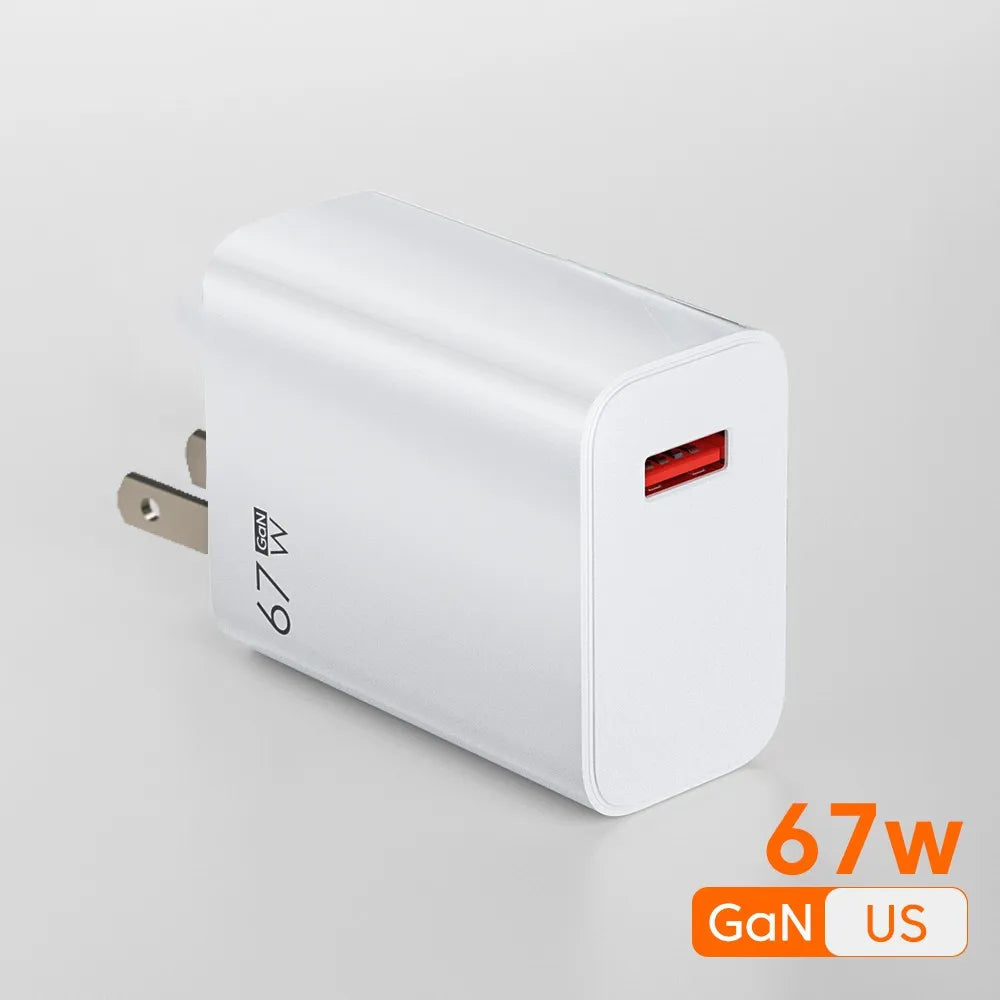 GaN – chargeur USB rapide 3.0, câble de Charge pour Xiaomi 14 13 12 11 10 Ultra Redmi Note 12T 13 Pro Turbo 6A