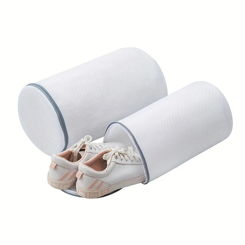 Sac de lavage de chaussures polyvalent-sac à linge en maille durable pour baskets, chaussures de course, chaussettes et soutien-gorge avec fermeture à glissière, sac à linge