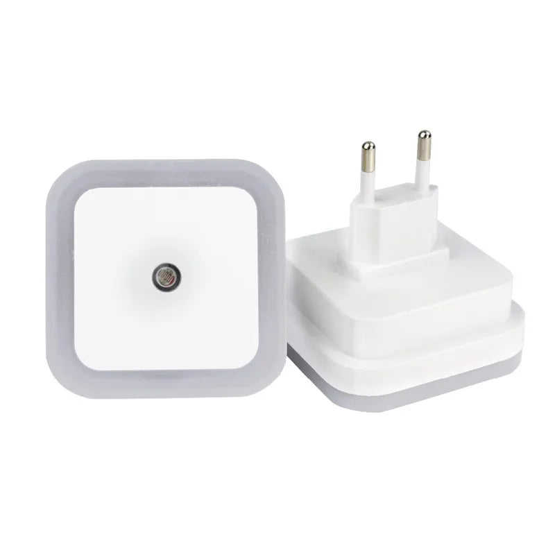 Capteur sans fil LED veilleuse ue prise américaine Mini veilleuses carrées pour bébé enfants salon chambre couloir lampe d'éclairage