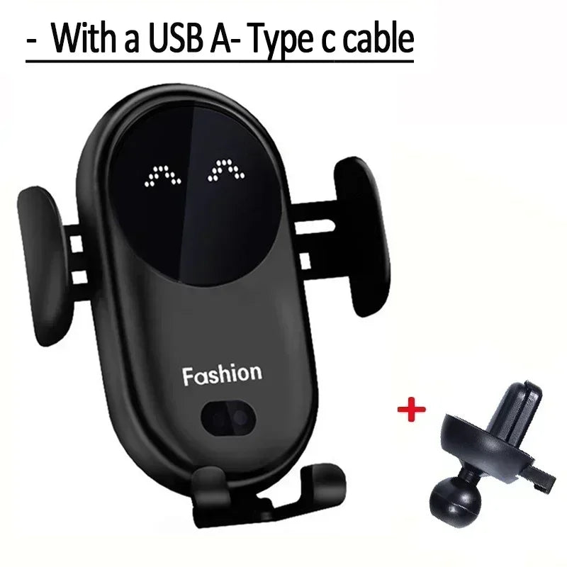 Wireless Charger Car Mount for Air Vent Mount Car Phone Holder Rotating Intelligent Infrared Fast Wireless Charging Charger