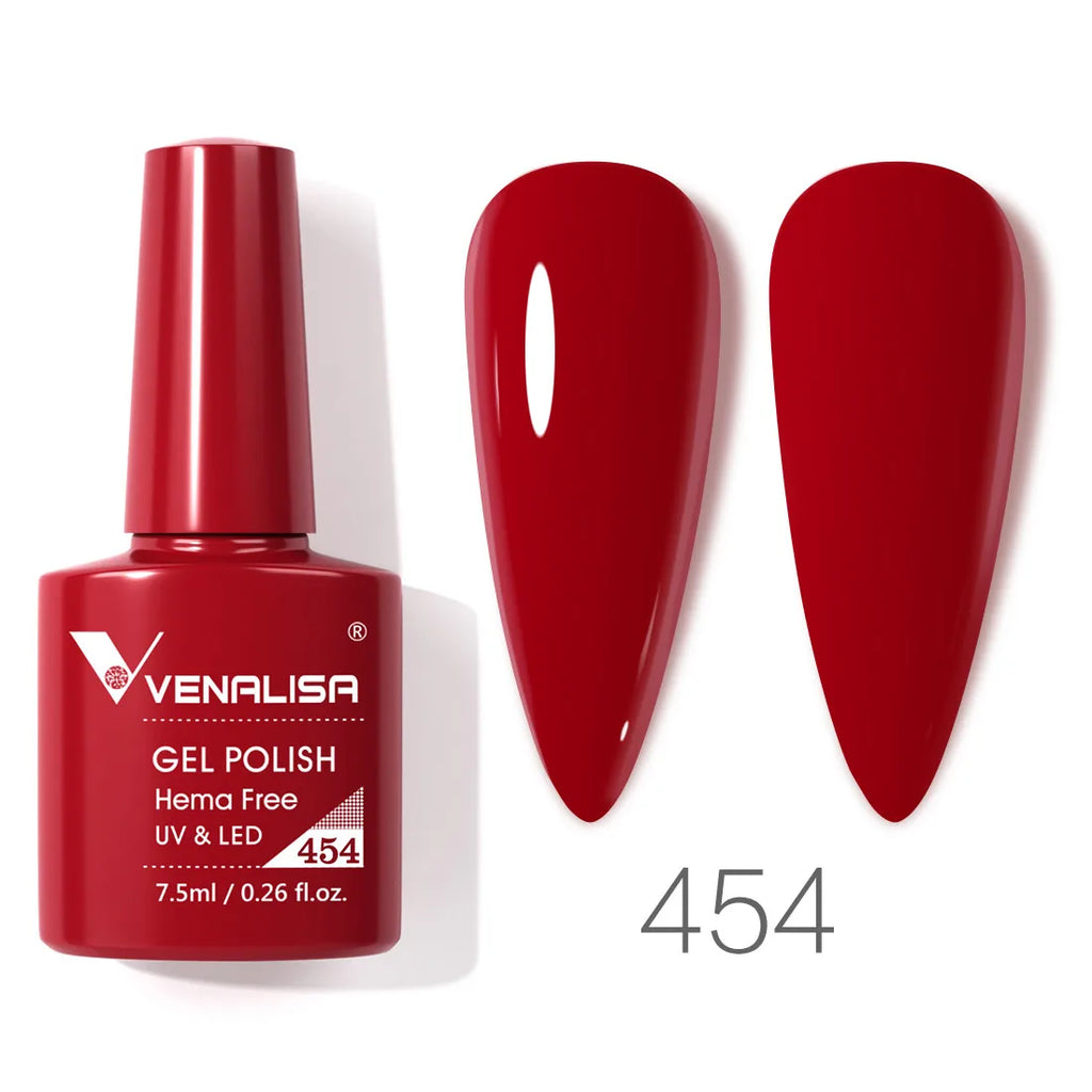 Vernis à ongles gel Venalisa 7,5 ml SANS HEMA, semi-permanent, UV/LED, couvrance totale, texture ultra-douce, manucure sublime