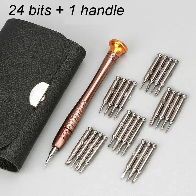 Jeu de Mini tournevis de précision 25 en 1, tournevis Torx électronique, Kit d'outils de réparation d'ouverture pour iPhone caméra montre tablette PC