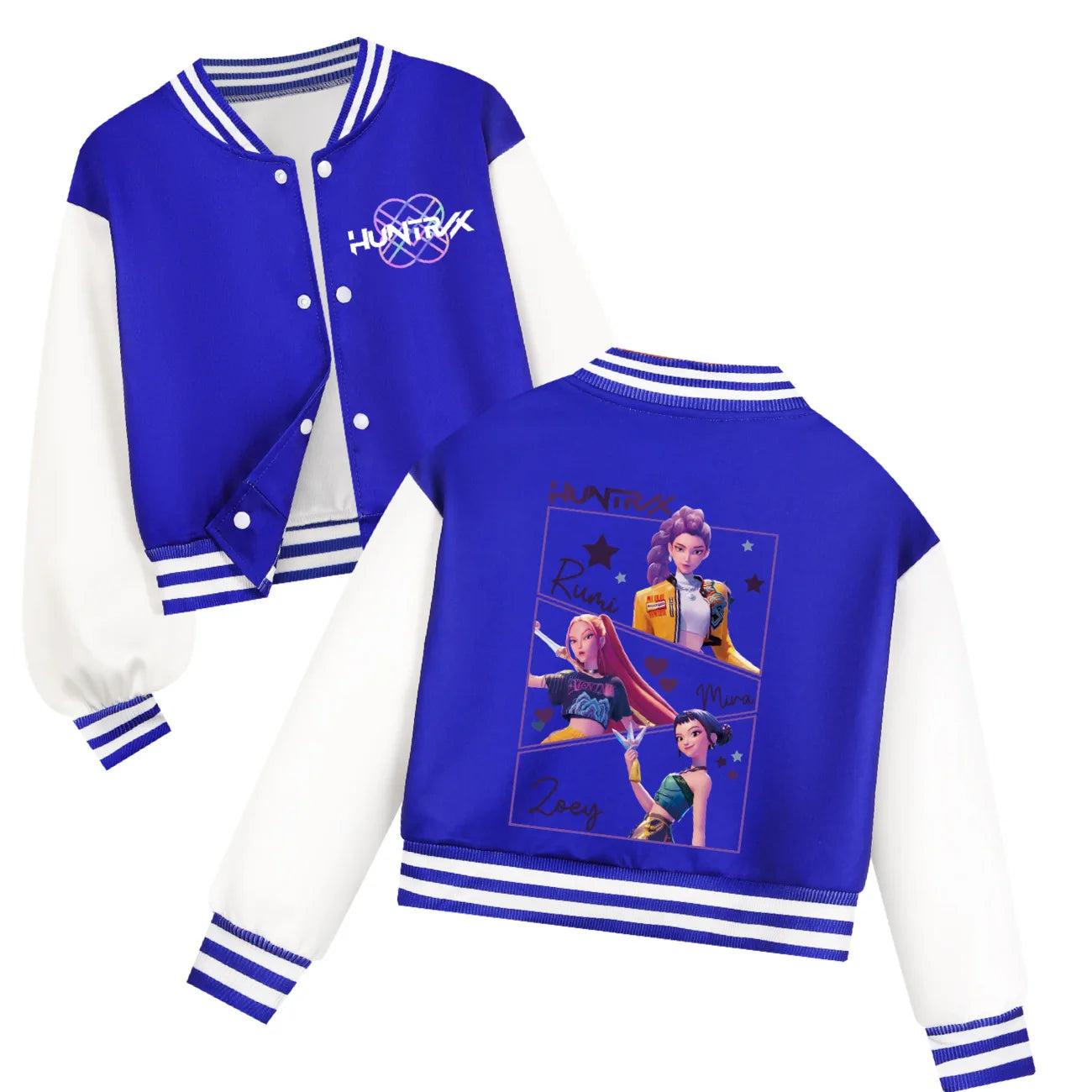 Tenue de baseball K-Pop pour enfants Huntrix, sweat-shirts à capuche décontractés printemps-automne, vêtements pour garçons et filles, déguisement pour bébés et enfants