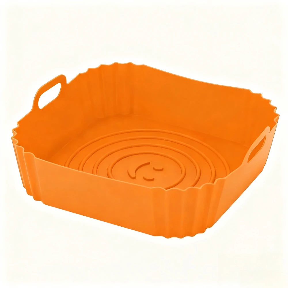 Doublures en Silicone pour friteuse à Air, panier antiadhésif, plateau de cuisson réutilisable, facile à nettoyer, poêle à Pizza, accessoires de cuisine, 1 pièces