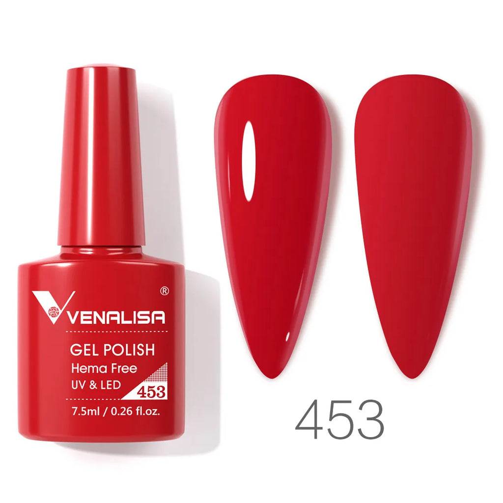 Vernis à ongles gel Venalisa 7,5 ml SANS HEMA, semi-permanent, UV/LED, couvrance totale, texture ultra-douce, manucure sublime