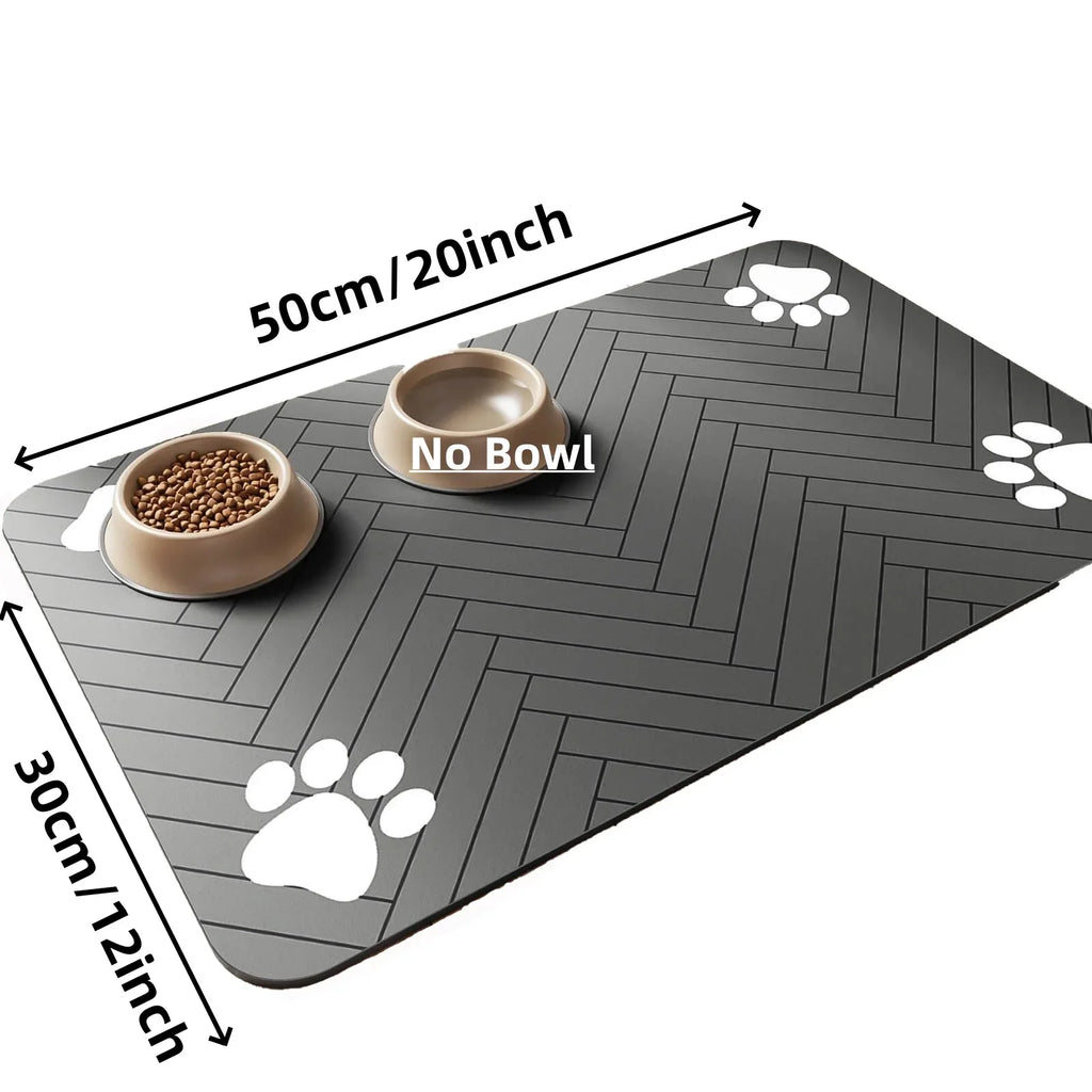 Absorbent Pet Mat S/M/L, Waterproof Non-Slip for Dog and Cat Bowls