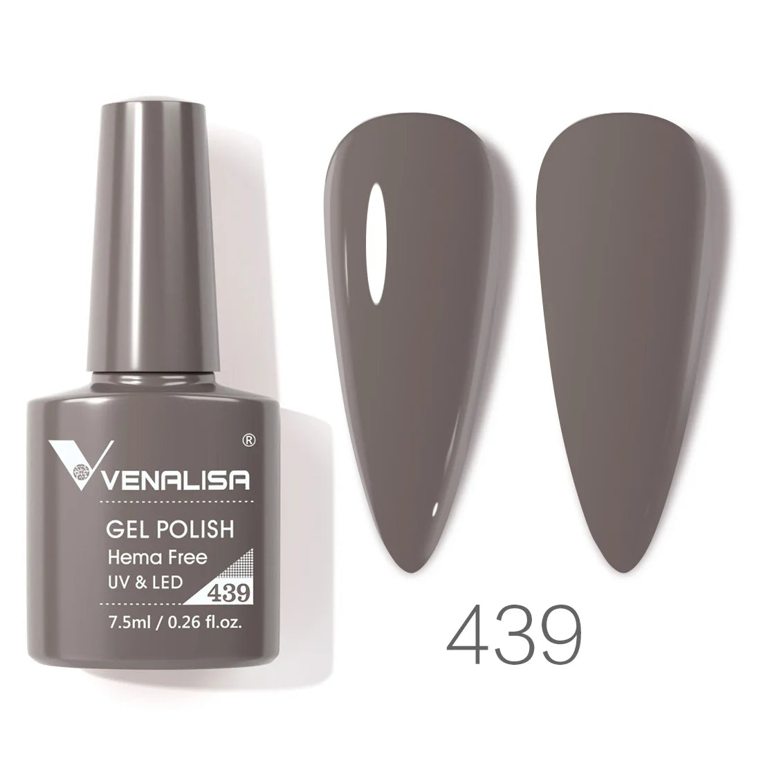 Vernis à ongles gel Venalisa 7,5 ml SANS HEMA, semi-permanent, UV/LED, couvrance totale, texture ultra-douce, manucure sublime
