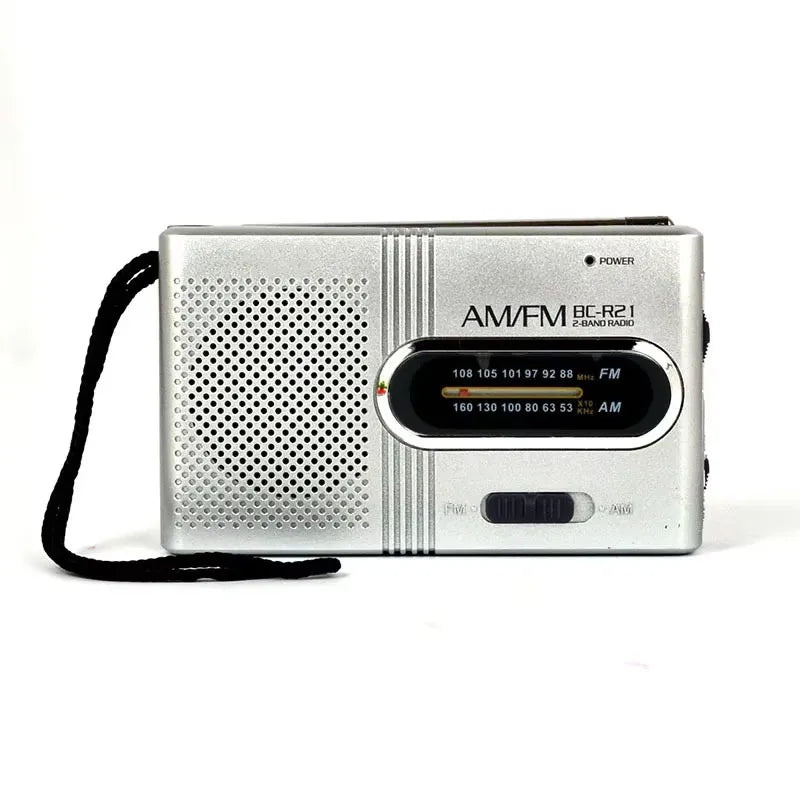 BC-R21/961/962 Mini Radio AM FM Radio Portable à piles meilleure réception la plus longue durée pour la course à pied marche à la maison Soundbox