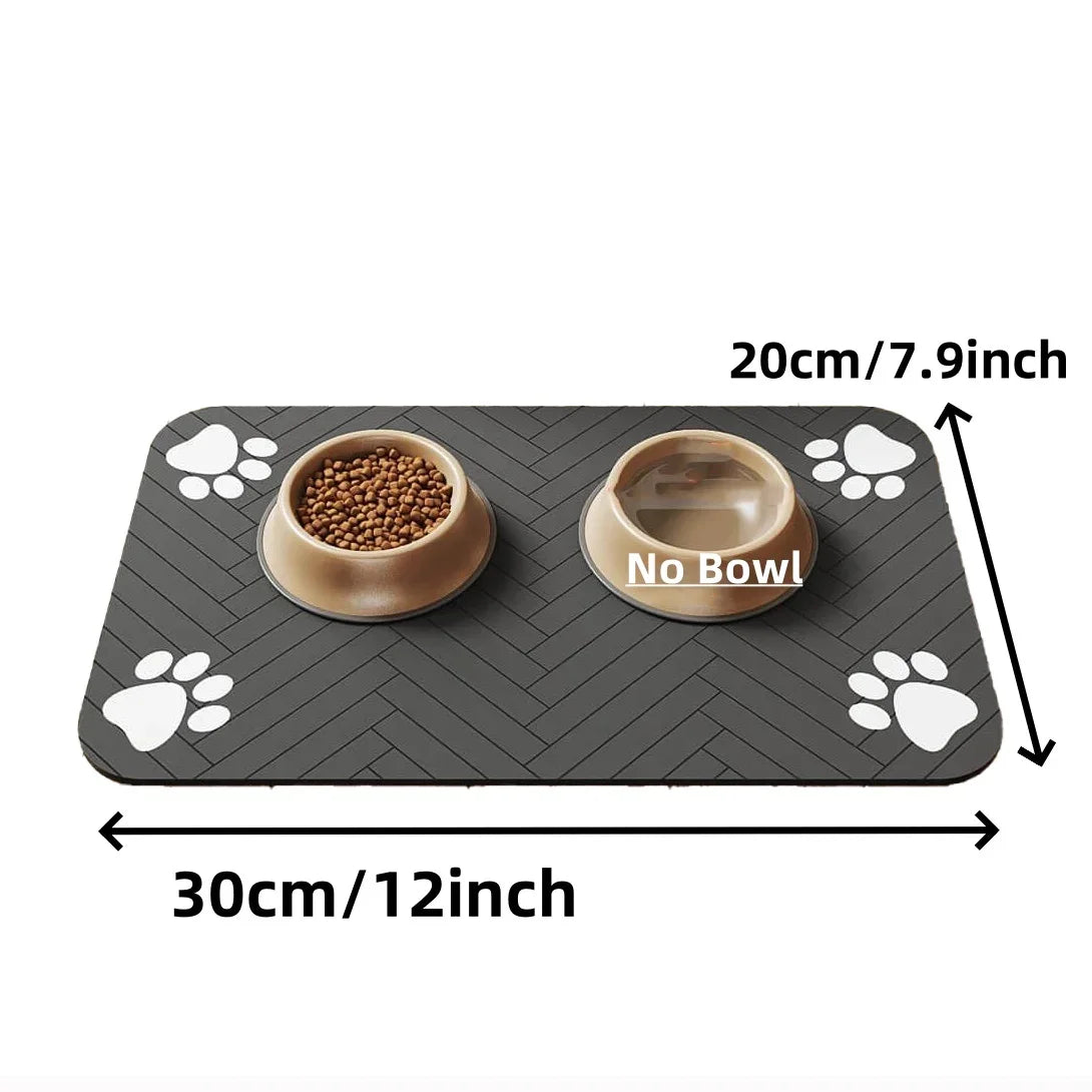 Absorbent Pet Mat S/M/L, Waterproof Non-Slip for Dog and Cat Bowls