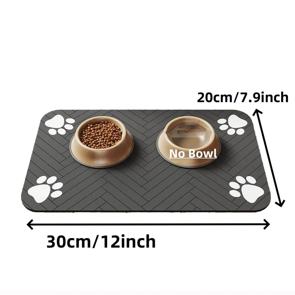 Absorbent Pet Mat S/M/L, Waterproof Non-Slip for Dog and Cat Bowls