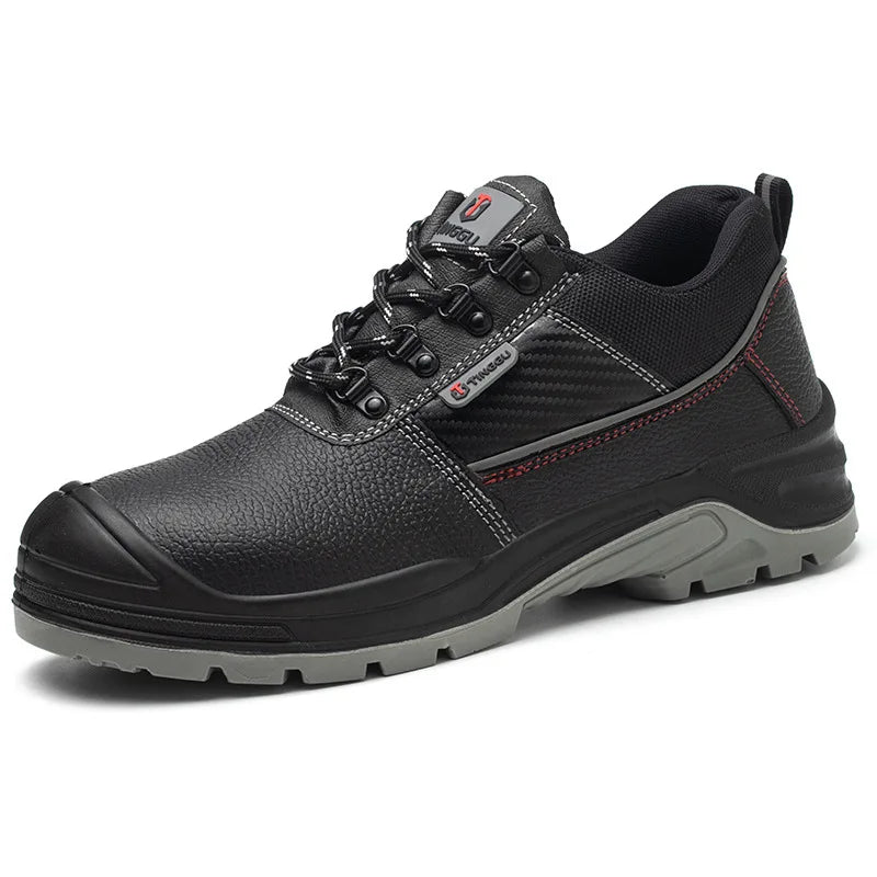 Chaussures de sécurité à embout d'acier pour hommes, résistantes à l'usure, antistatiques, anti-écrasement et anti-perforation, protection contre l'usure au travail