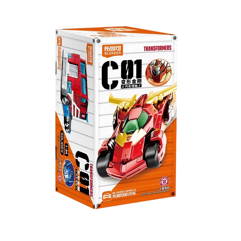 Original Blokees Wheels Transformers Car C01 Car Leader Figure Blind Box Autobot Anime Peripheral Collection Toys Kids Gift