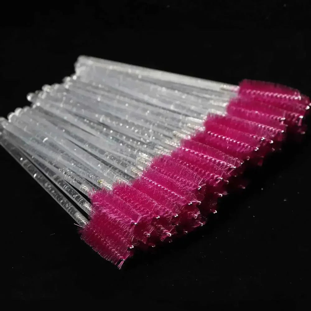 Brosse à cils en cristal jetable, peigne, Extension de cils, baguettes de Mascara, maquillage professionnel, outil de beauté, 50 pièces
