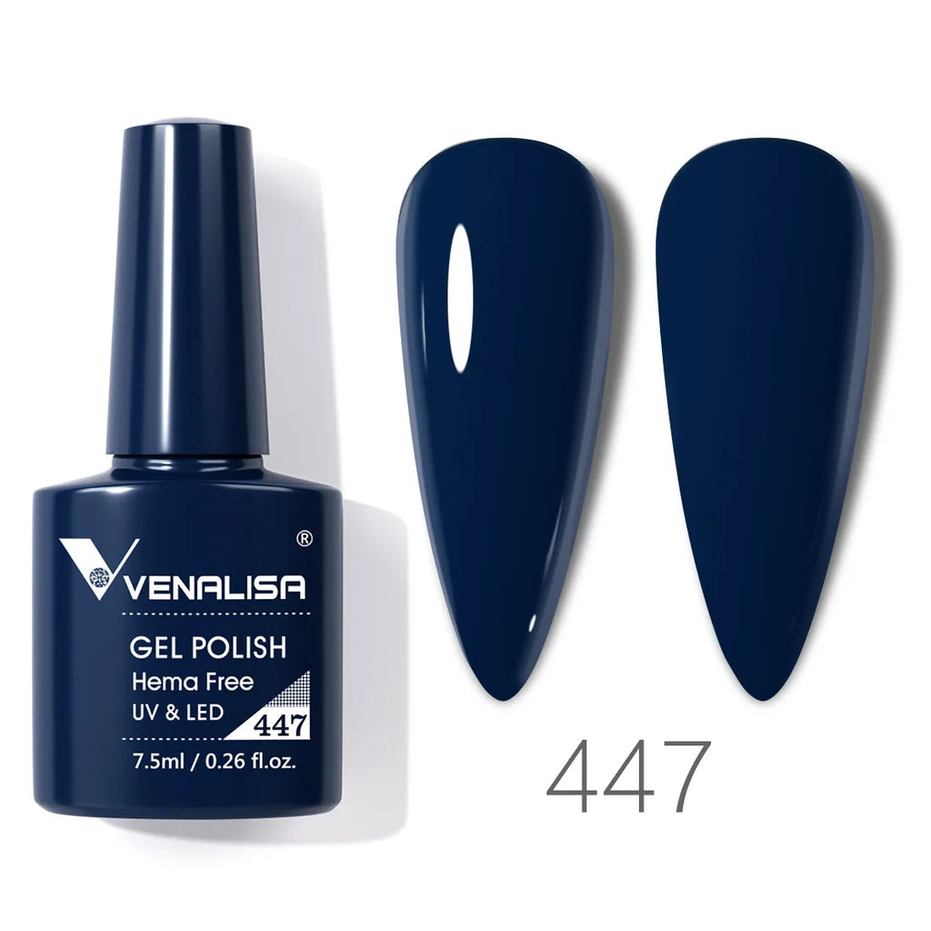 Vernis à ongles gel Venalisa 7,5 ml SANS HEMA, semi-permanent, UV/LED, couvrance totale, texture ultra-douce, manucure sublime