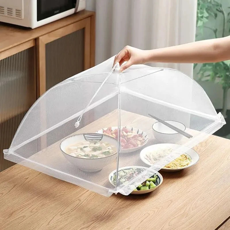 Couverture alimentaire en maille pliable et lavable, couverture anti-mouches pour Tables, protection contre les insectes, couvre-plats, accessoires de rangement de cuisine à domicile