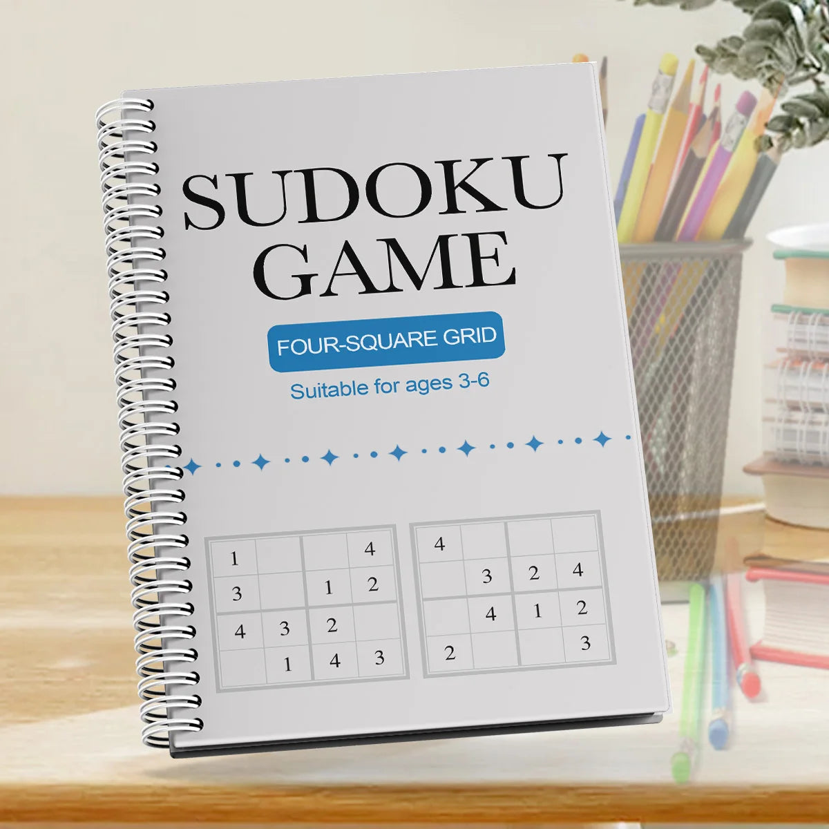 Fun & Educational Kids Sudoku Puzzle Book: Easy to Hard Levels for Children's Brain Training and Logic Skills Development